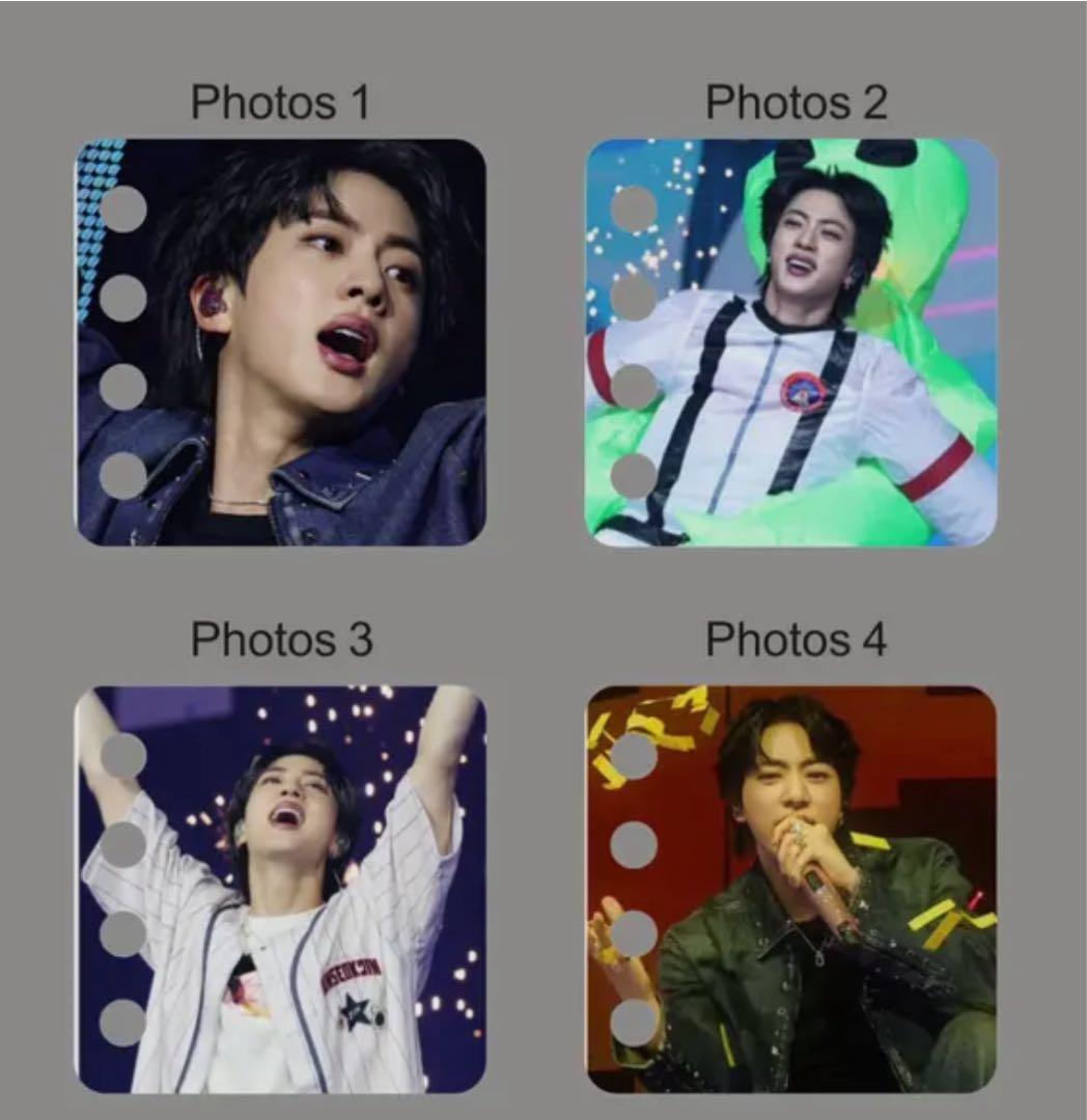 BTS JIN アクリルフォトアルバムキーホルダー2点