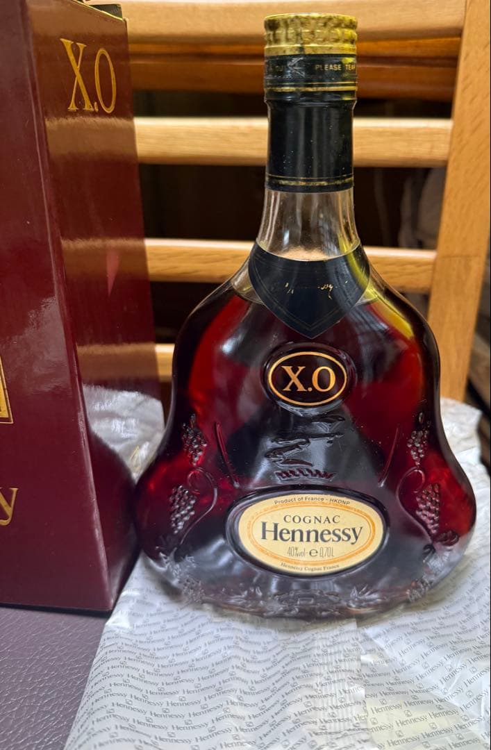 【未開栓】ヘネシー コニャック XO 古酒　金キャップ