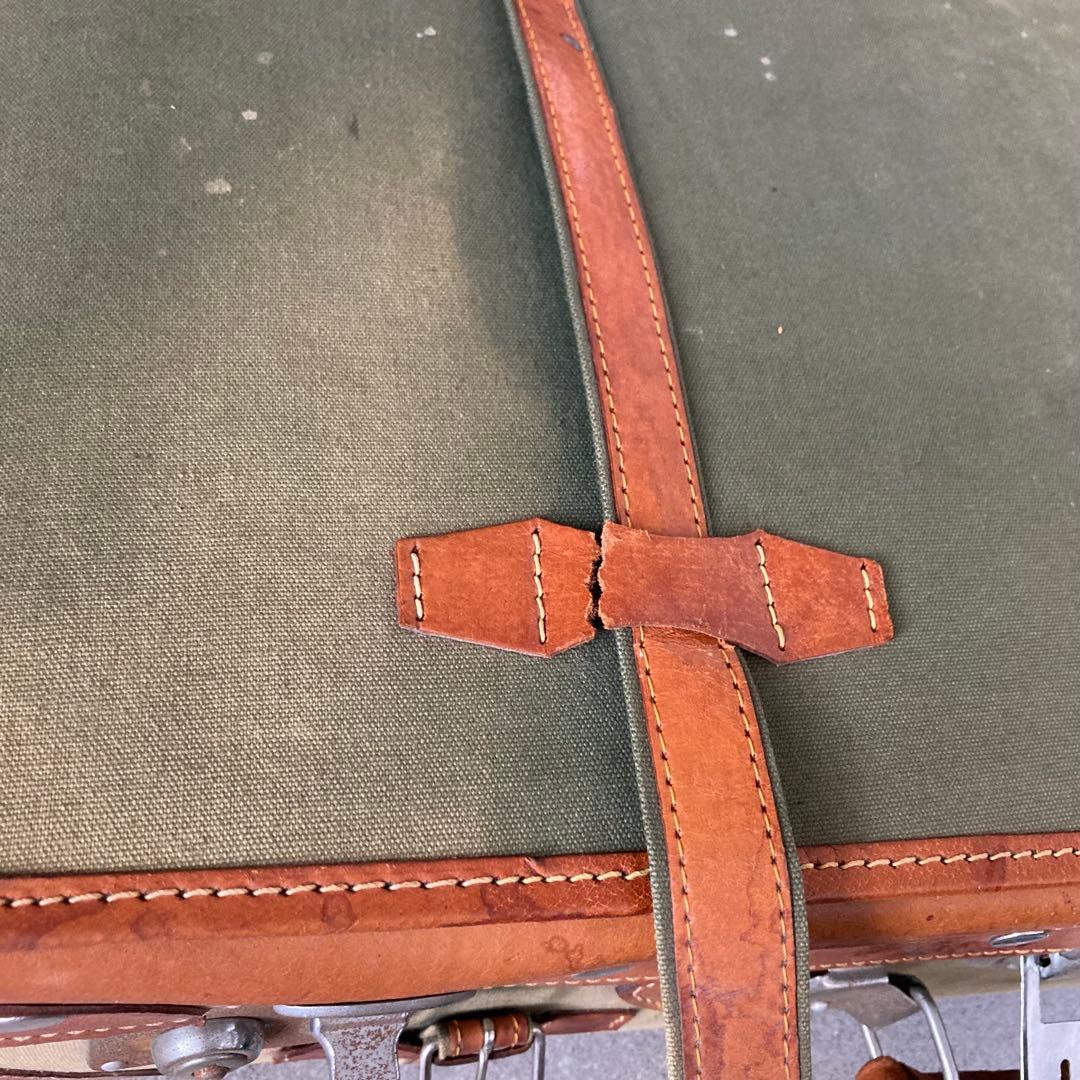 ヴィンテージ トランクケース トランクバッグ レトロ雑貨 古道具 グリーン