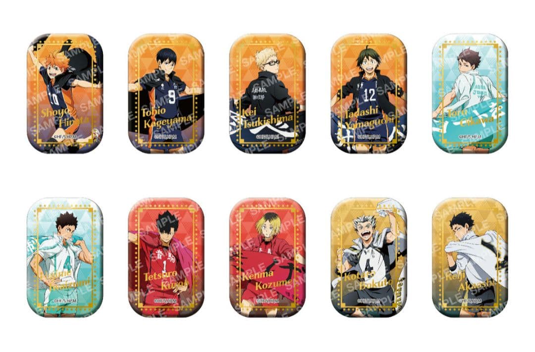 ハイキュー 横断幕 スクエア 缶バッジ