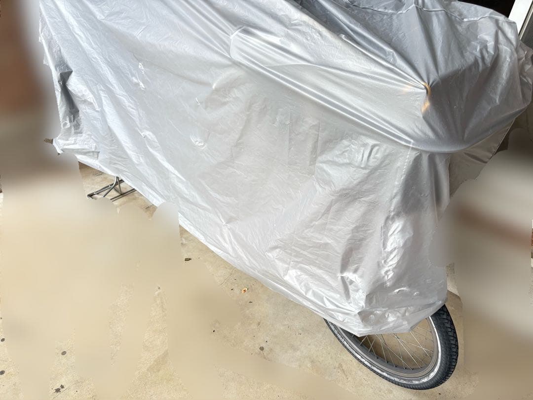 赤 シティサイクル チャイルドシート付き