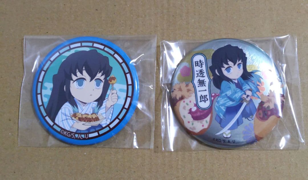 鬼滅の刃 銀だこ 時透無一郎 缶バッジ 2023 2024 受注生産