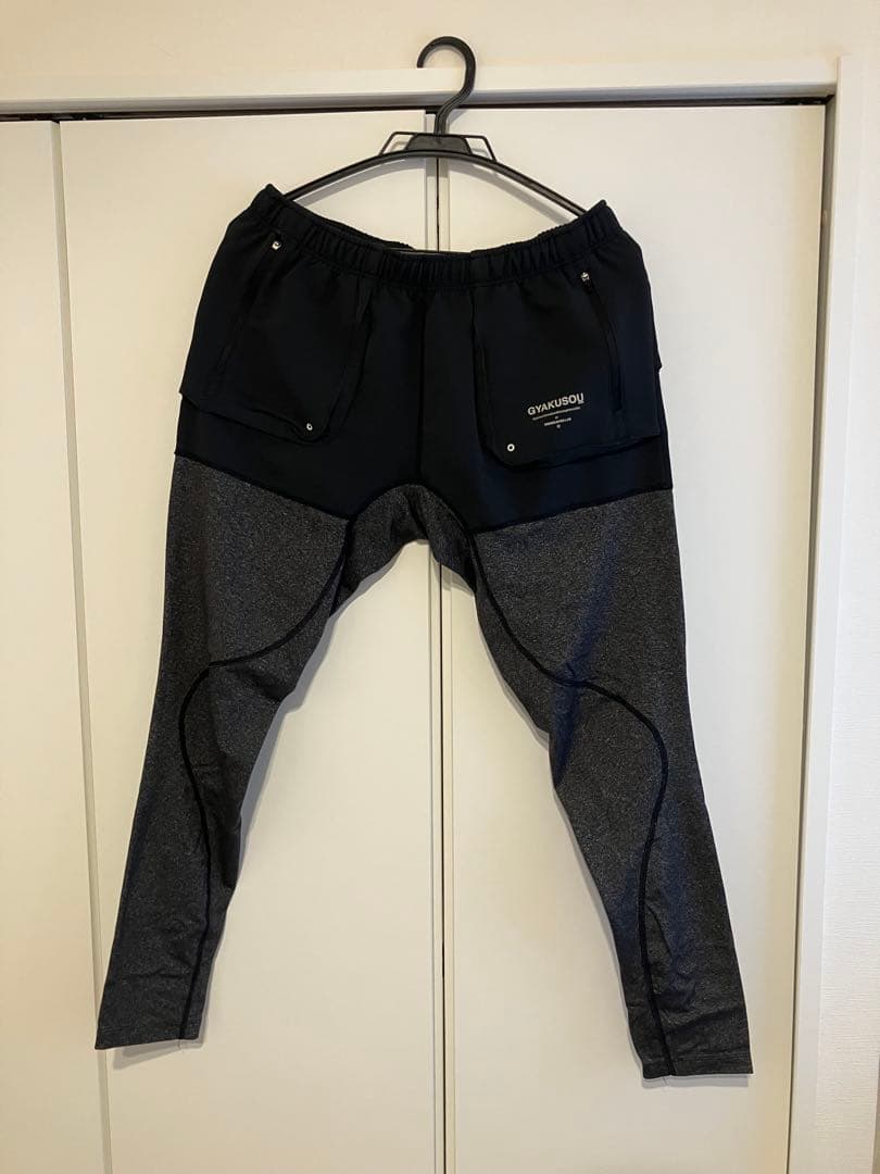 Nike GYAKUSOU ランニングパンツ 黒/グレー 美品 XL