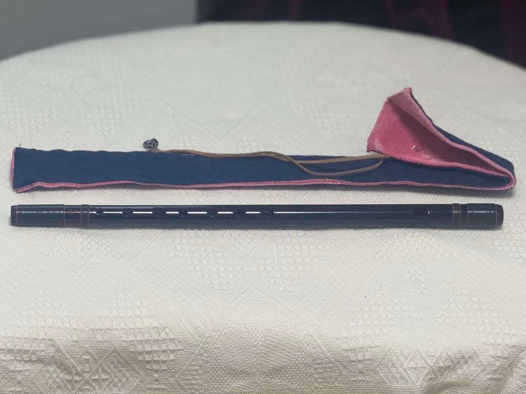 漆黒 篠笛 ケース付き