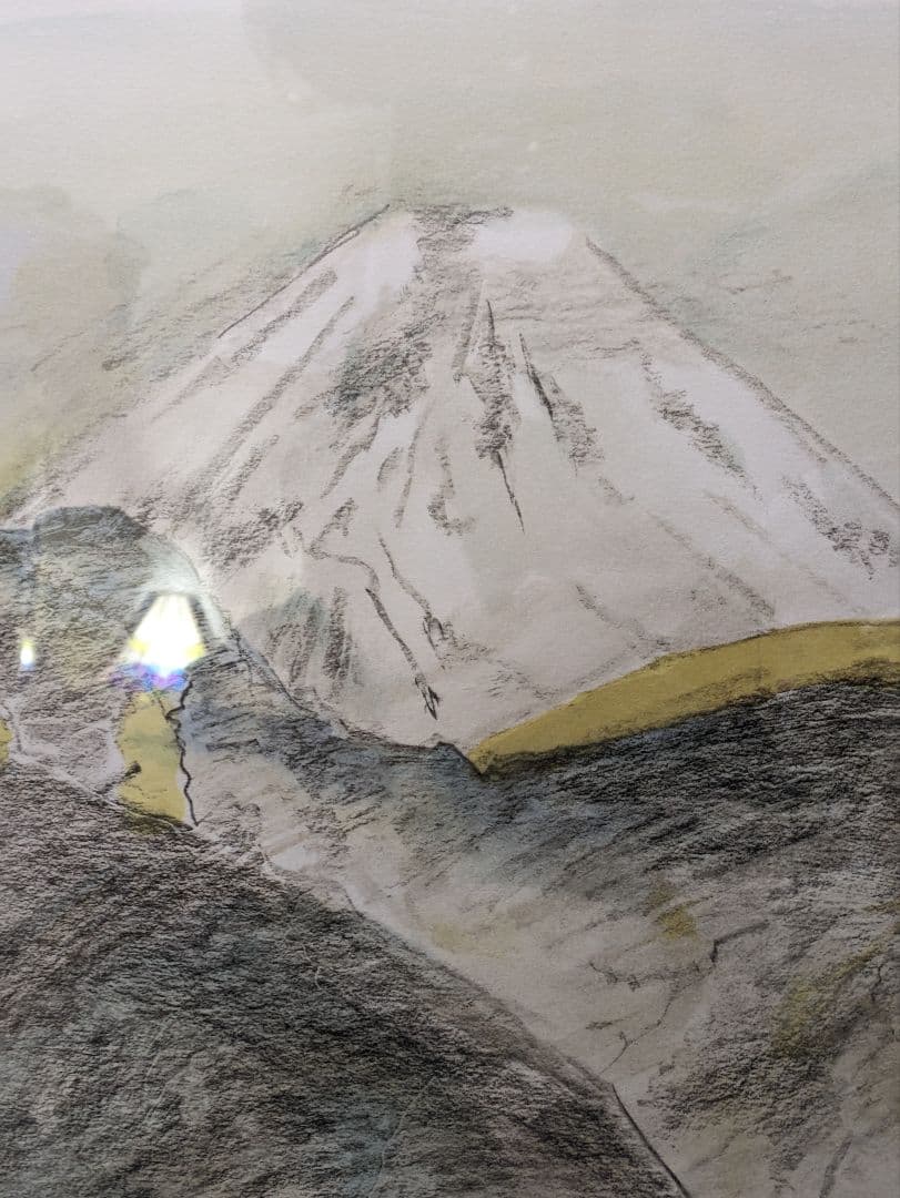 奥村土牛　大快晴の富士 250部限定リトグラフ(証明書，作家印有り)外箱付き