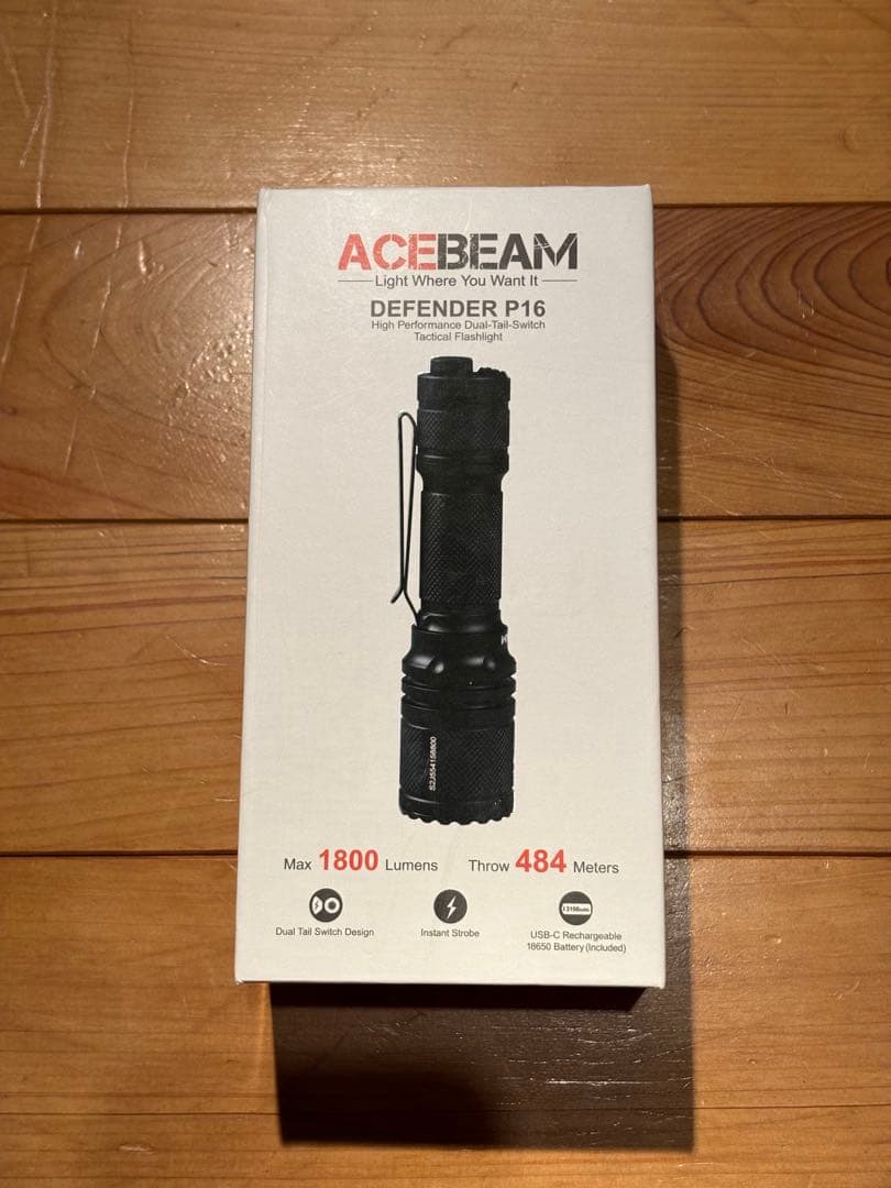ライト・ランタン ACEBEAM DEFENDER P16 GREY