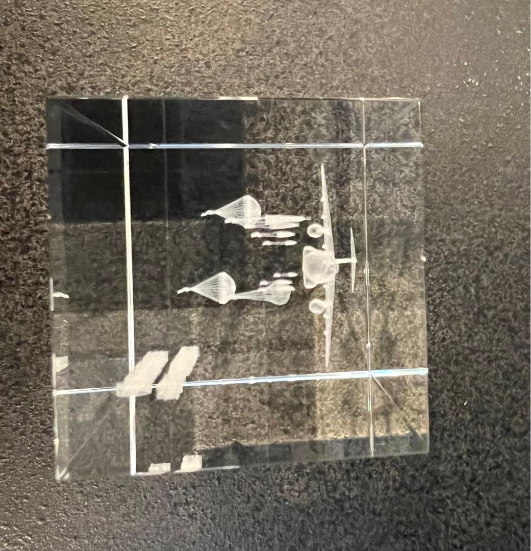 超希少‼️ 平成25年13式空挺傘採用記念　ガラス細工　藤倉航装株式会社