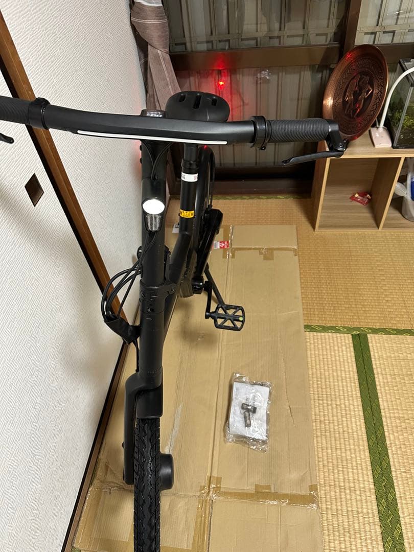 電動アシスト自転車 折りたたみ ブラック