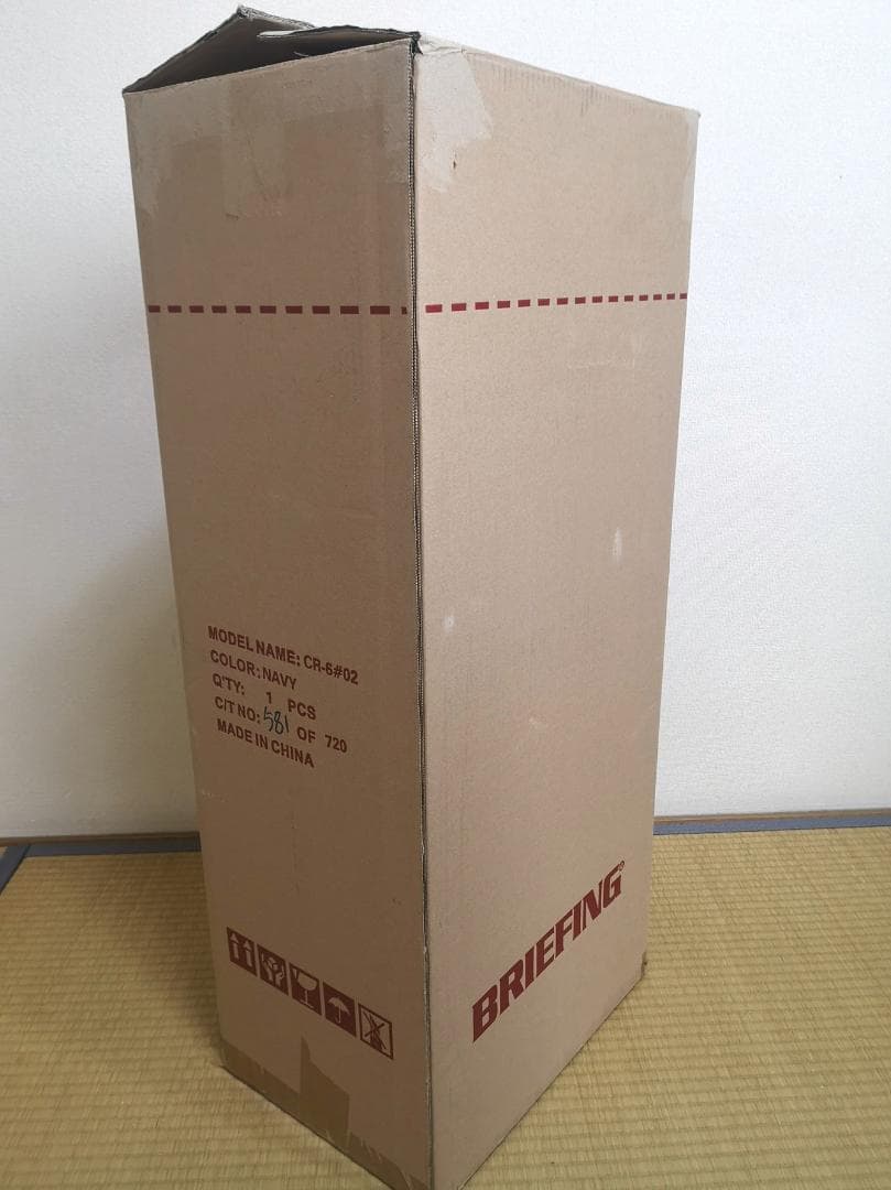 美品 BRIEFINGのCR6-#02キャディバッグ・カバーネイビー(おまけ付)