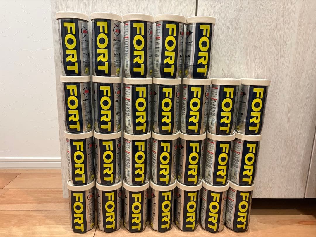 【新品】ダンロップフォート　テニスボール　硬式　未開封　26缶(52球)