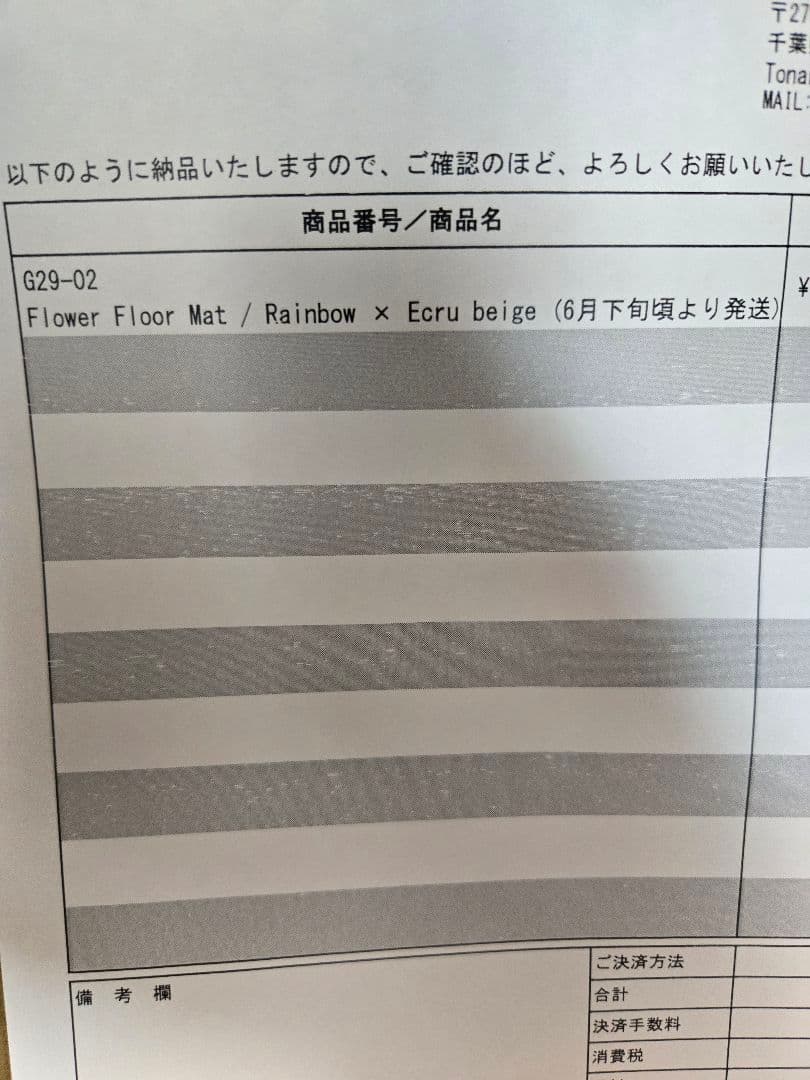 村上隆 Flower Floor Mat Rainbow Ecru beige