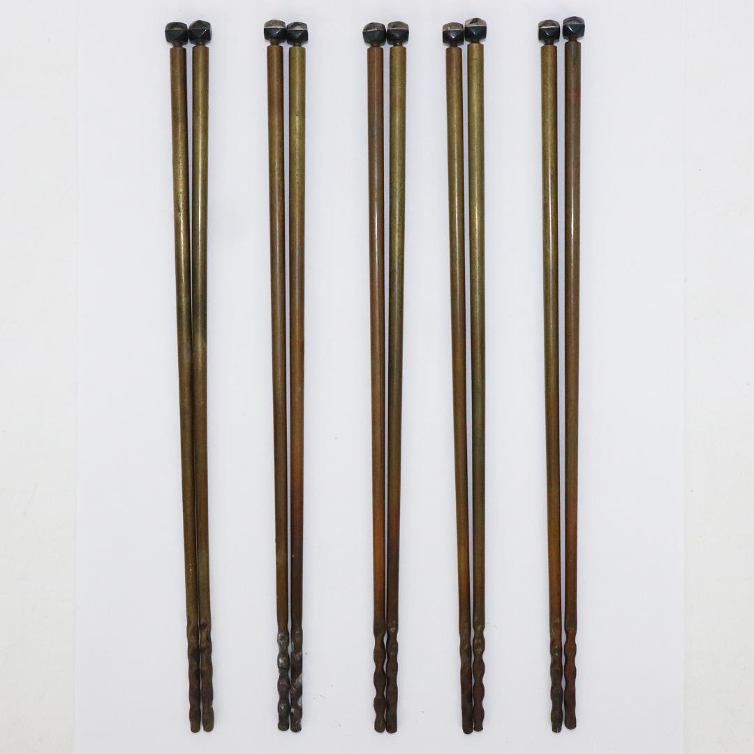 火箸　茶道具　10本5組　磁気反応無し　箱付