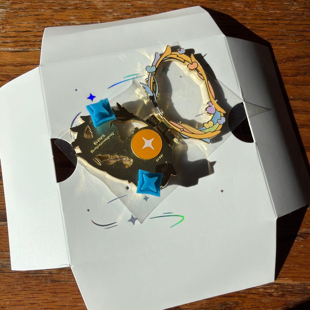 【ピンバッチのみ】 sky星を紡ぐ子どもたち　虹色の蝶々　ピンバッチ