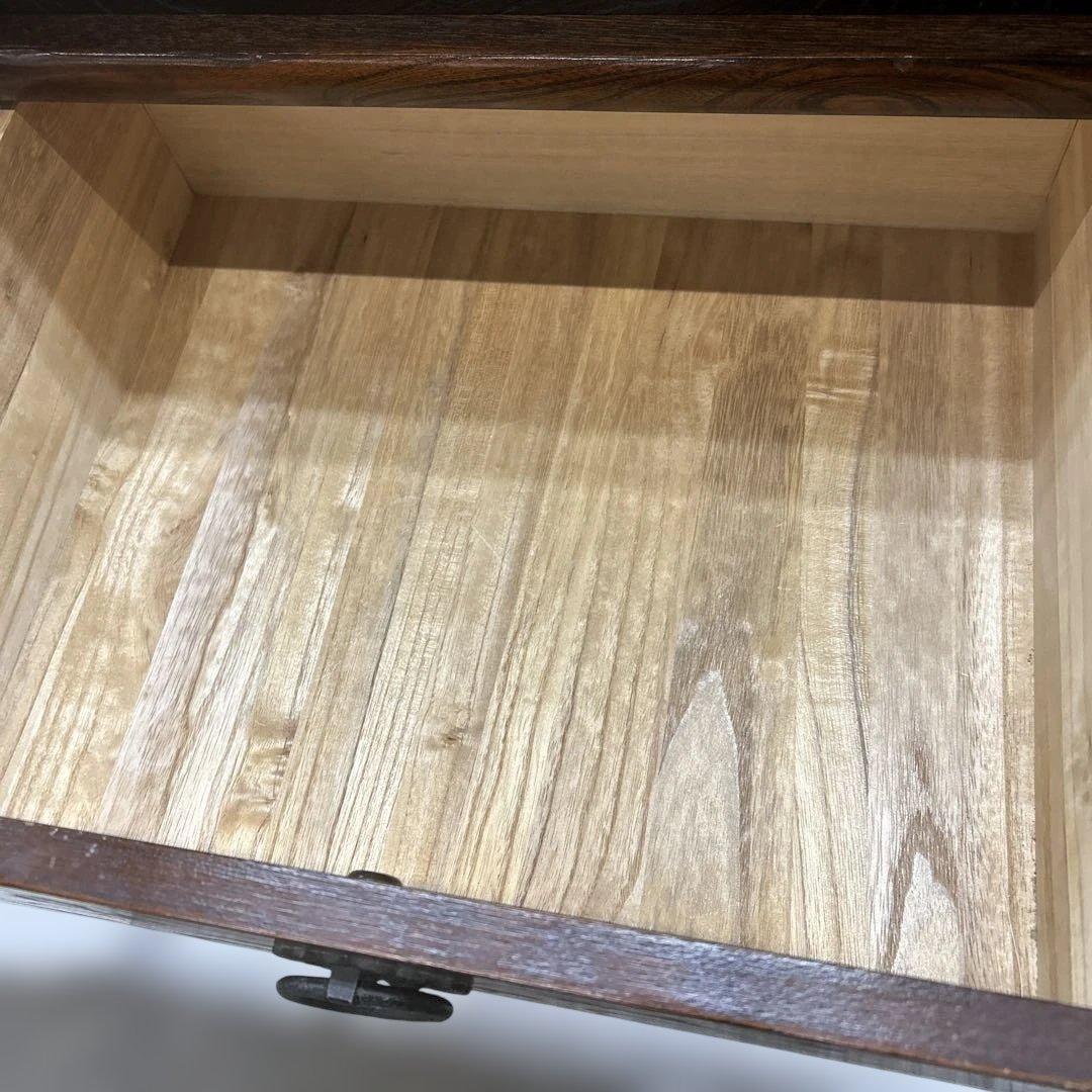 木製ガラス扉収納キャビネット　和風　飾り棚