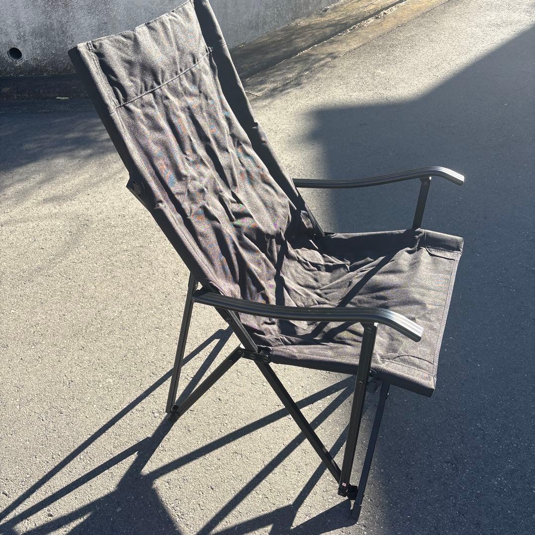 アディロンダック キャンパーズチェア 黒ブラック 収束型　穴あきなし　2脚組