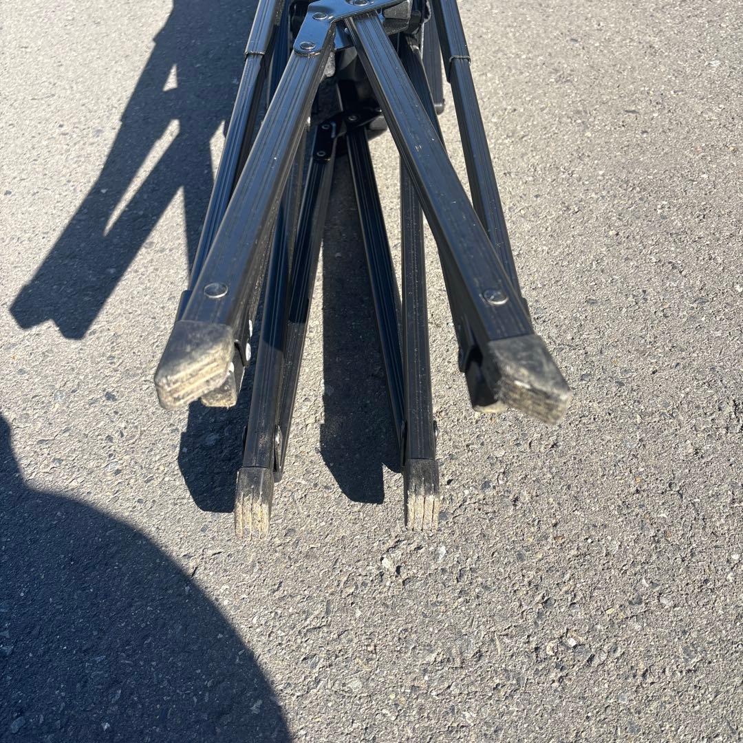 アディロンダック キャンパーズチェア 黒ブラック 収束型　穴あきなし　2脚組