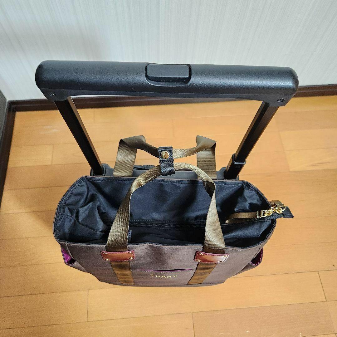 【ほぼ新品】D-631 ブリル L21 ブラウン T2キャスター 4輪ストッパ