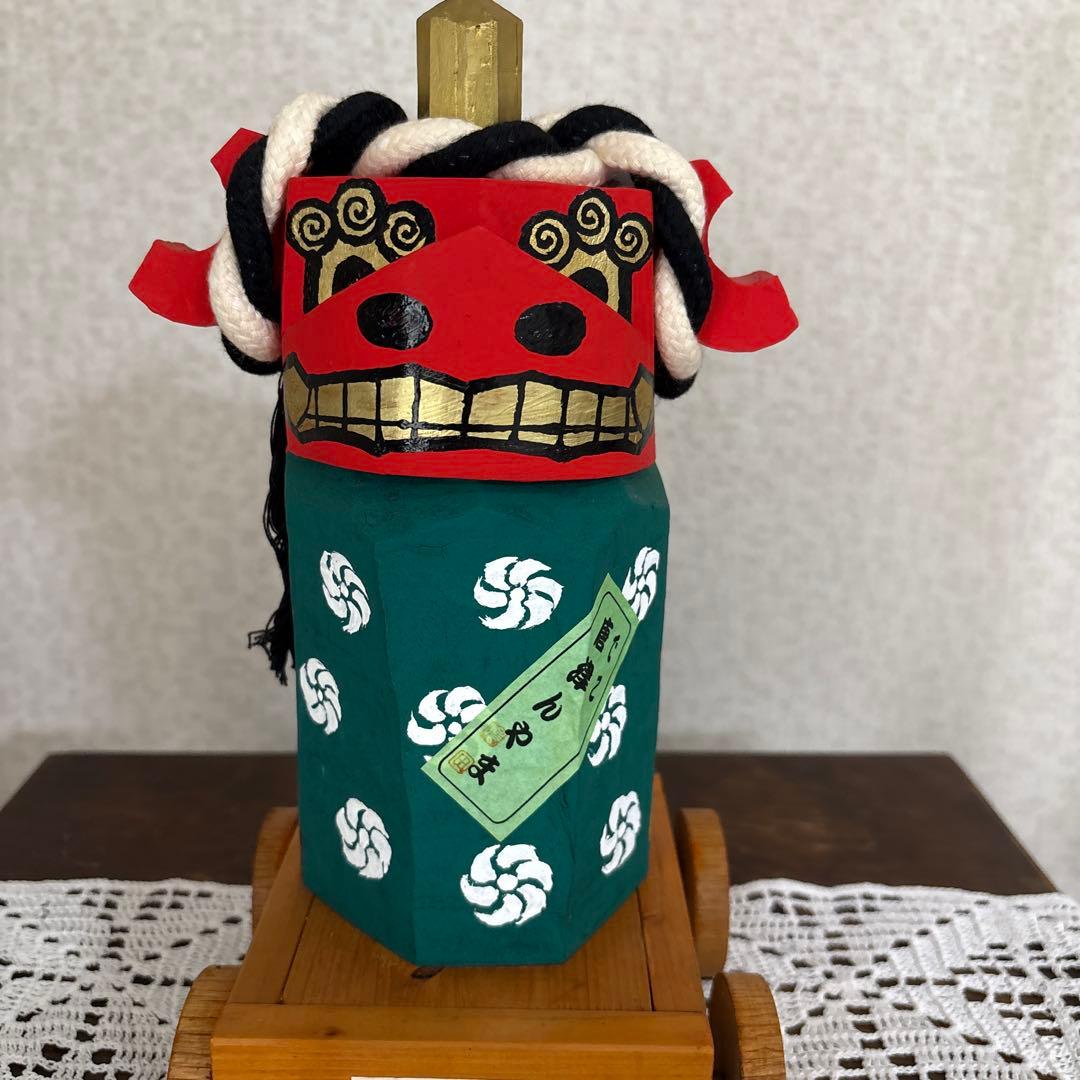 でこ唐津んやま　赤獅子　木偶　人形　木工芸　民芸品　唐津くんちフィギュア