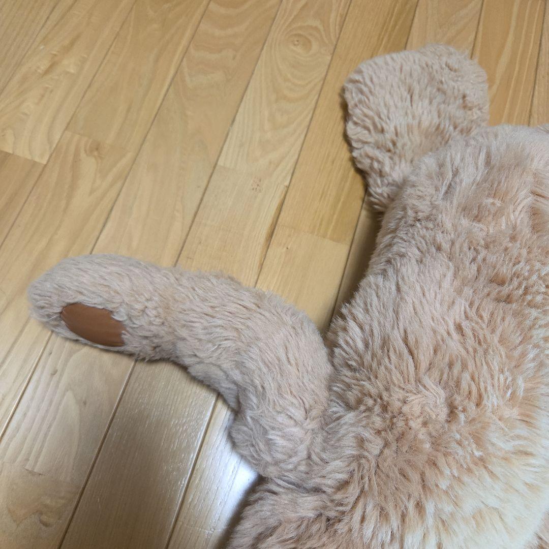 大きめ ベージュ 犬のぬいぐるみ くたくた　レトリーバー系？