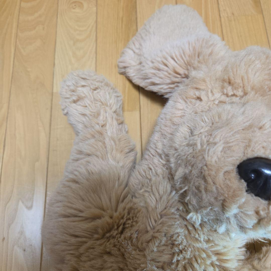 大きめ ベージュ 犬のぬいぐるみ くたくた　レトリーバー系？