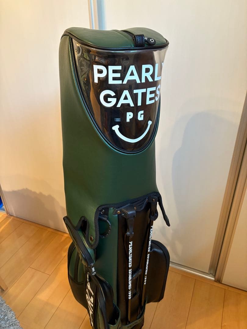 PEARLY GATES キャディバッグ グリーン/ブラック　男女兼用