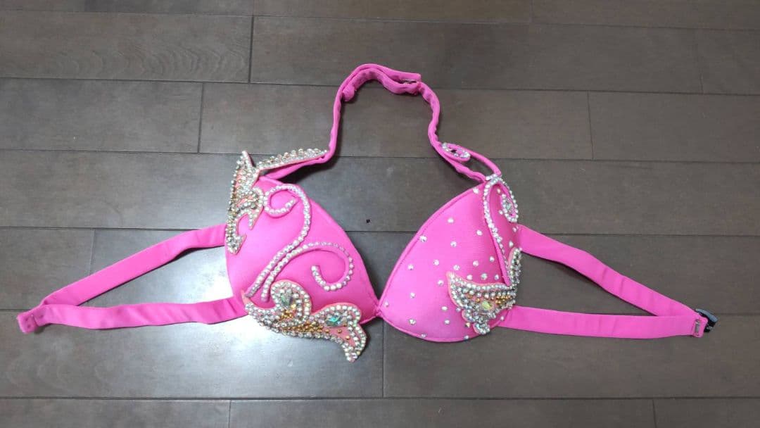 ベリーダンス 衣装セット 色:ピンク