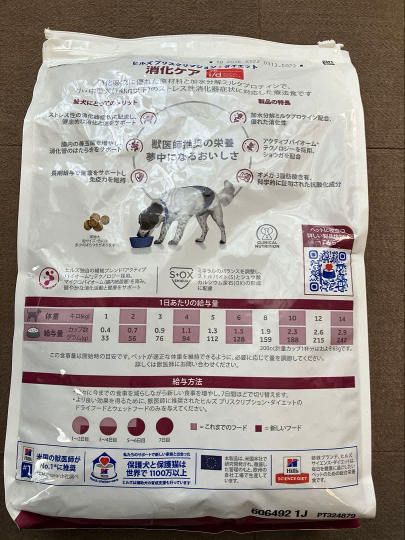 ヒルズ　消化ケア　小粒　i/dコンフォート３ｋｇ