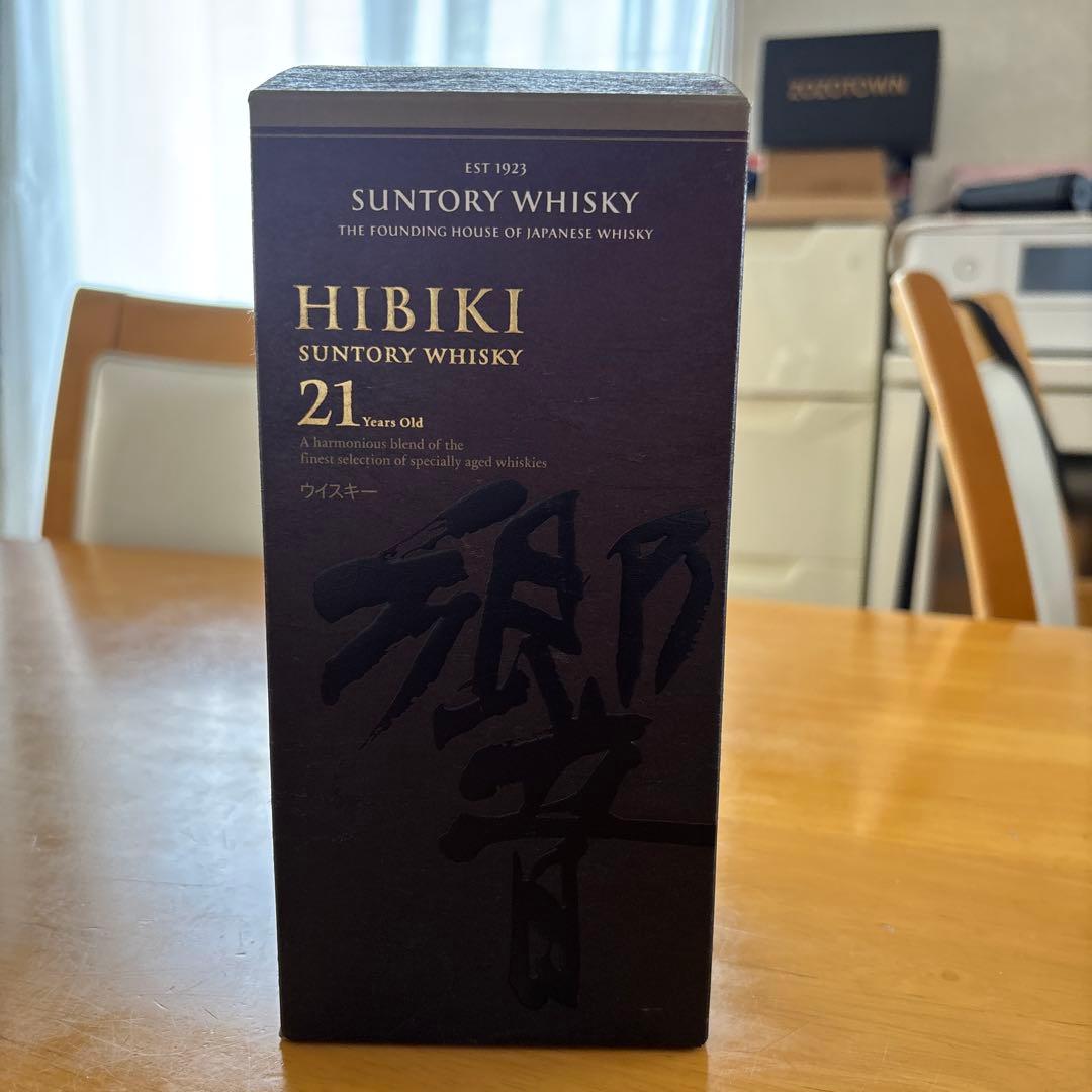 サントリー ウイスキー 響21年 空便　箱付き