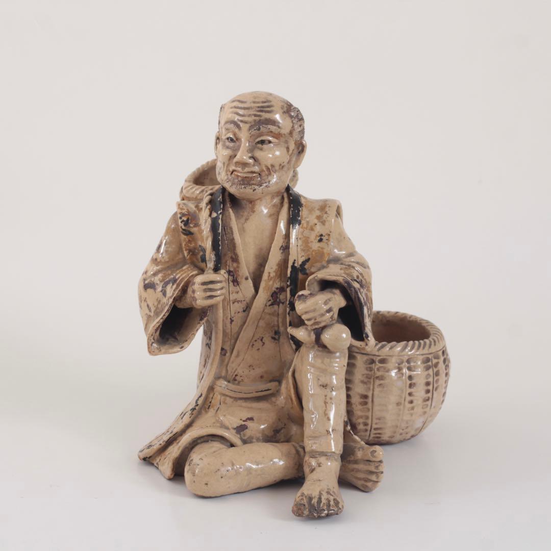細密工芸 農夫像 古美術 古道具 アンティーク