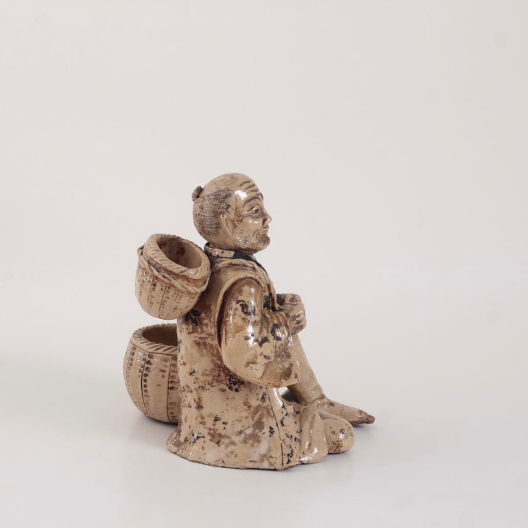 細密工芸 農夫像 古美術 古道具 アンティーク