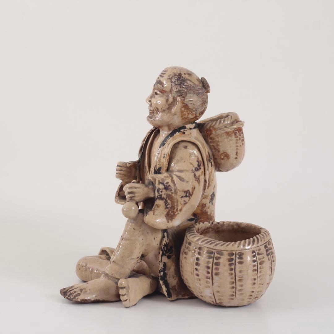 細密工芸 農夫像 古美術 古道具 アンティーク