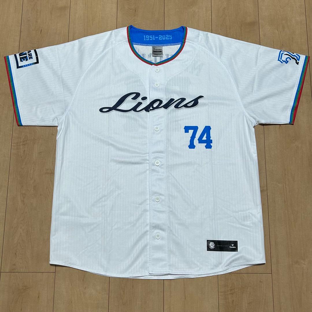 埼玉西武ライオンズ　西口文也　75周年記念レプリカユニフォーム　Lサイズ