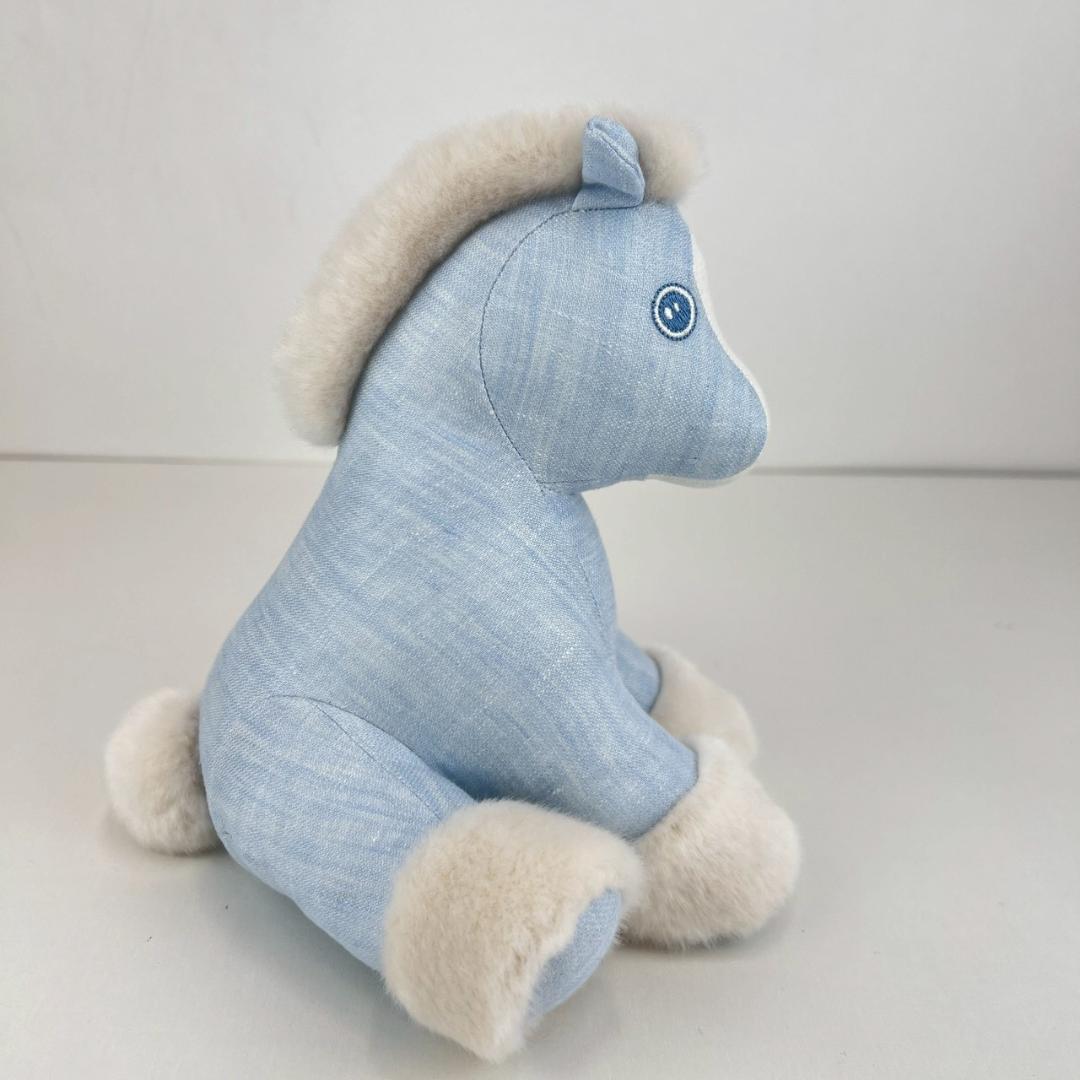 新品未使用 HERMES エルメス　ぬいぐるみ　ベビーエルミー　ブルーグラシエ
