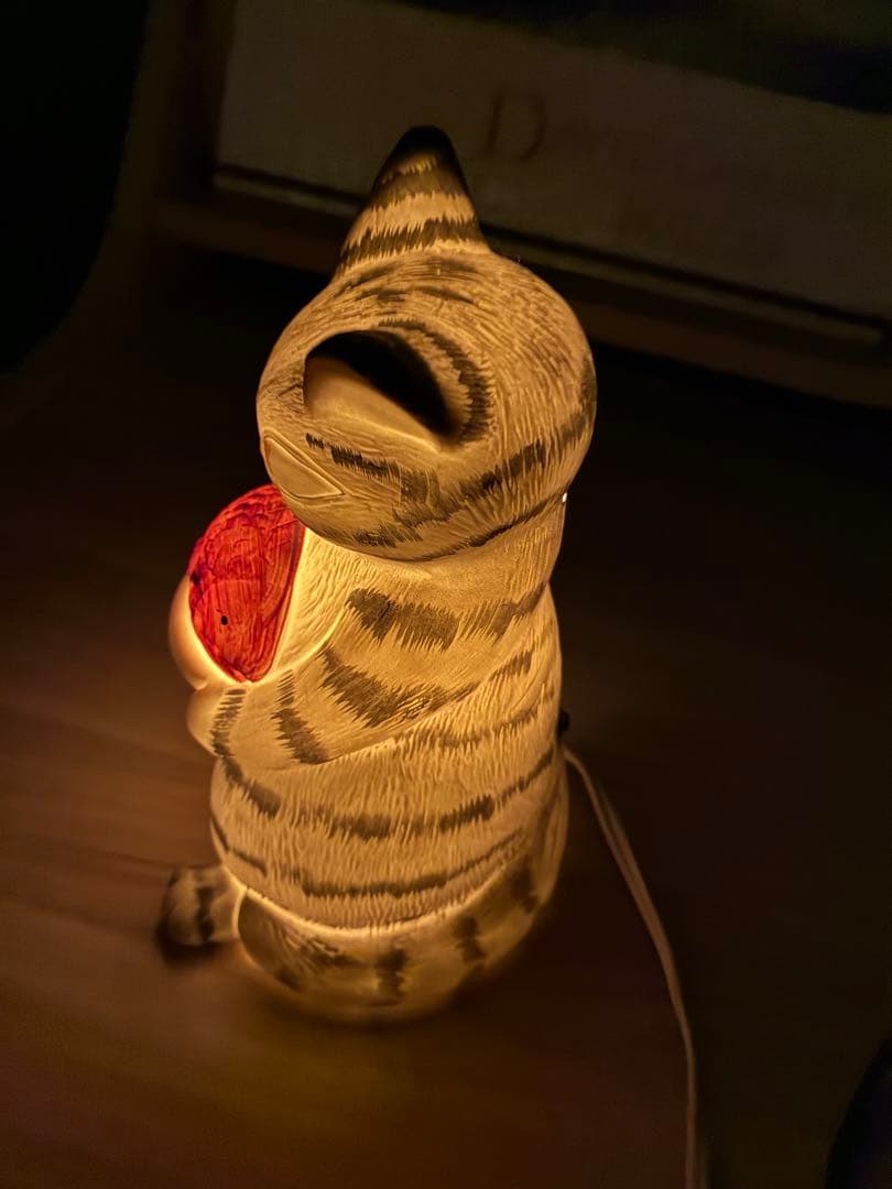希少 わちふぃーるど ダヤン ランプ 猫 照明 点灯確認済　日本製