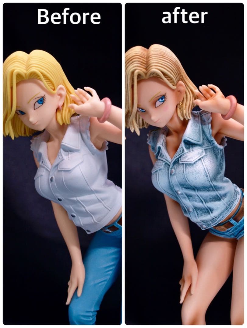 ドラゴンボール 人造人間18号 フィギュア リペイント グリッター&グラマラスB