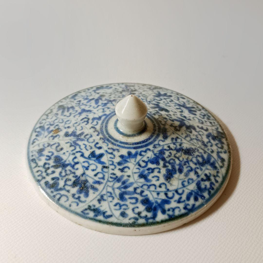 古伊万里　微塵花唐草文銚子　【初期伊万里　古九谷　藍九谷　柿右衛門】