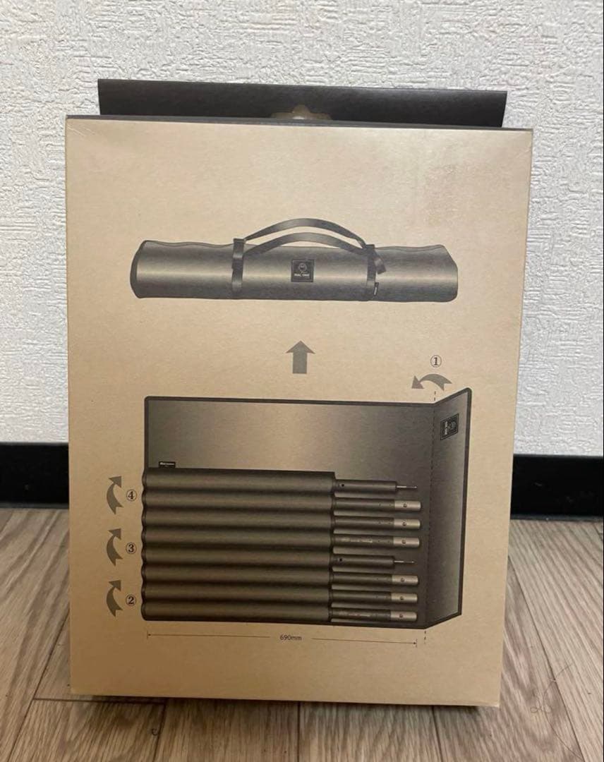 MaconeマックワンYUNANブラックポール2本と収納ケースセット