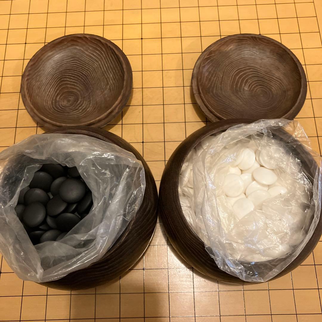 囲碁盤、碁石セット