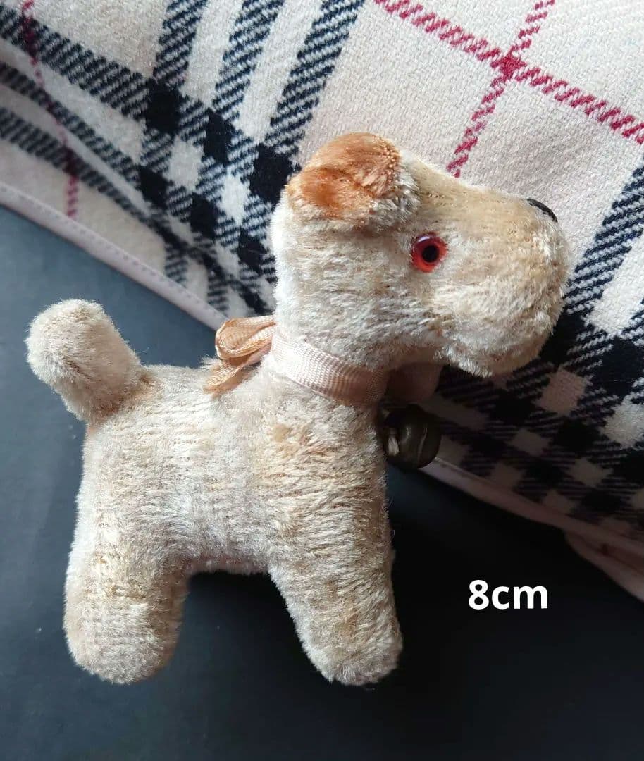 ラストワンワン　アンティークのぬいぐるみ　テリア　大正〜昭和初期　日本製　輸出用