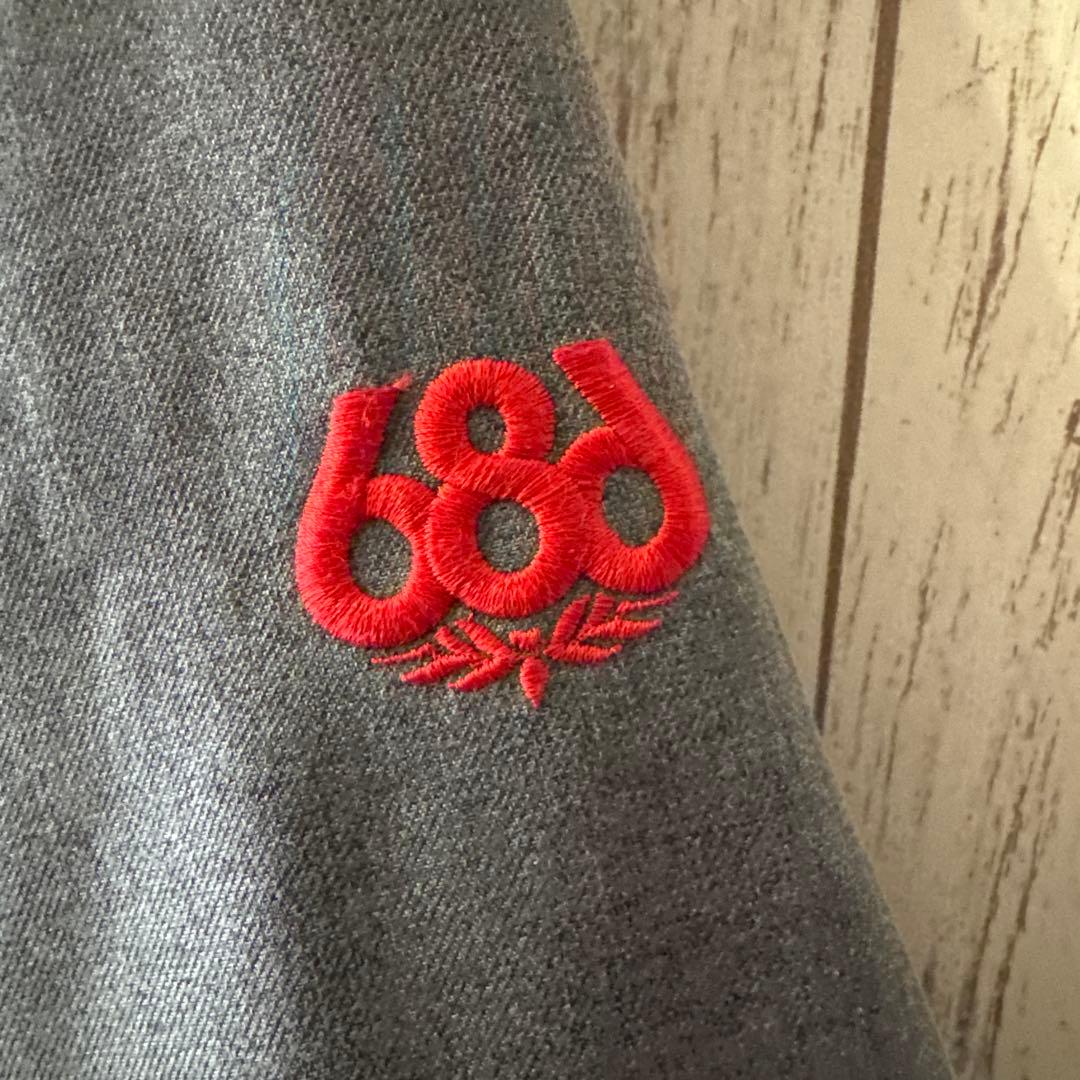 686 スキー スノーボード ウェア セット 赤/グレー KIDS Youth