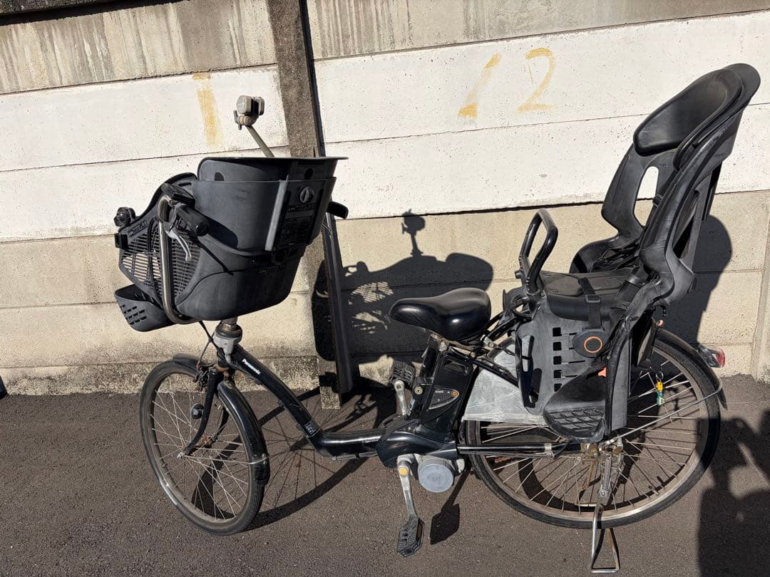 パナソニック　電動アシスト自転車 チャイルドシート付き 12Ah