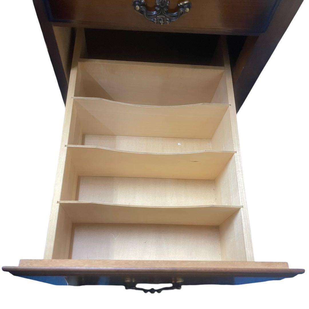 限定配送 カリモク デスク 机 書斎 レトロ 木製 アンティーク 家具 羽 N