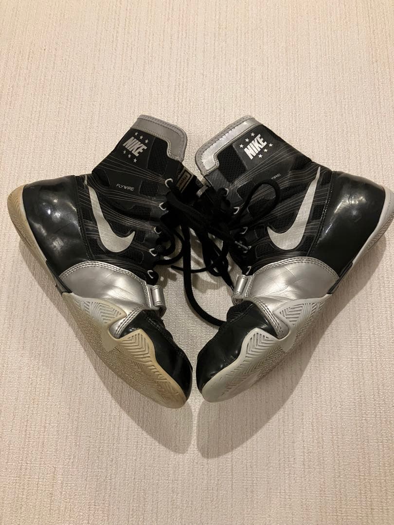 NIKE ハイパーKO ボクシングシューズ ブラック/シルバー 27.5㎝