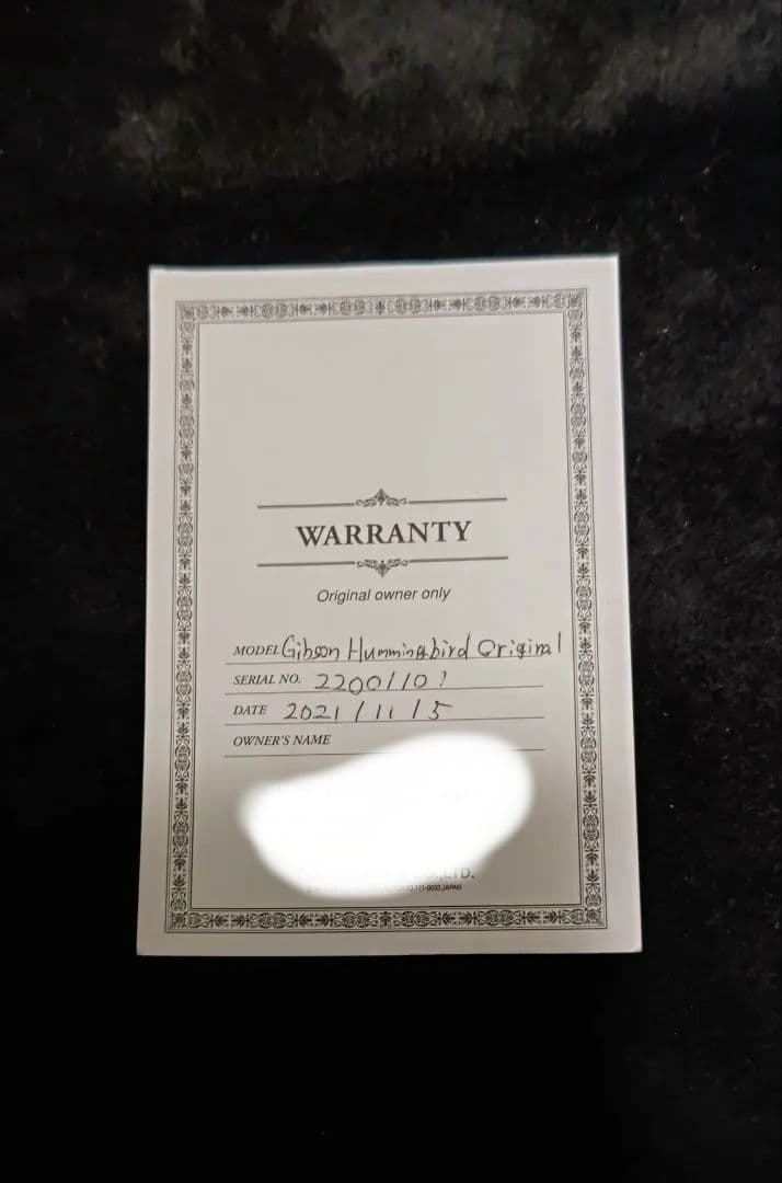 ギター Gibson Hummingbird Original