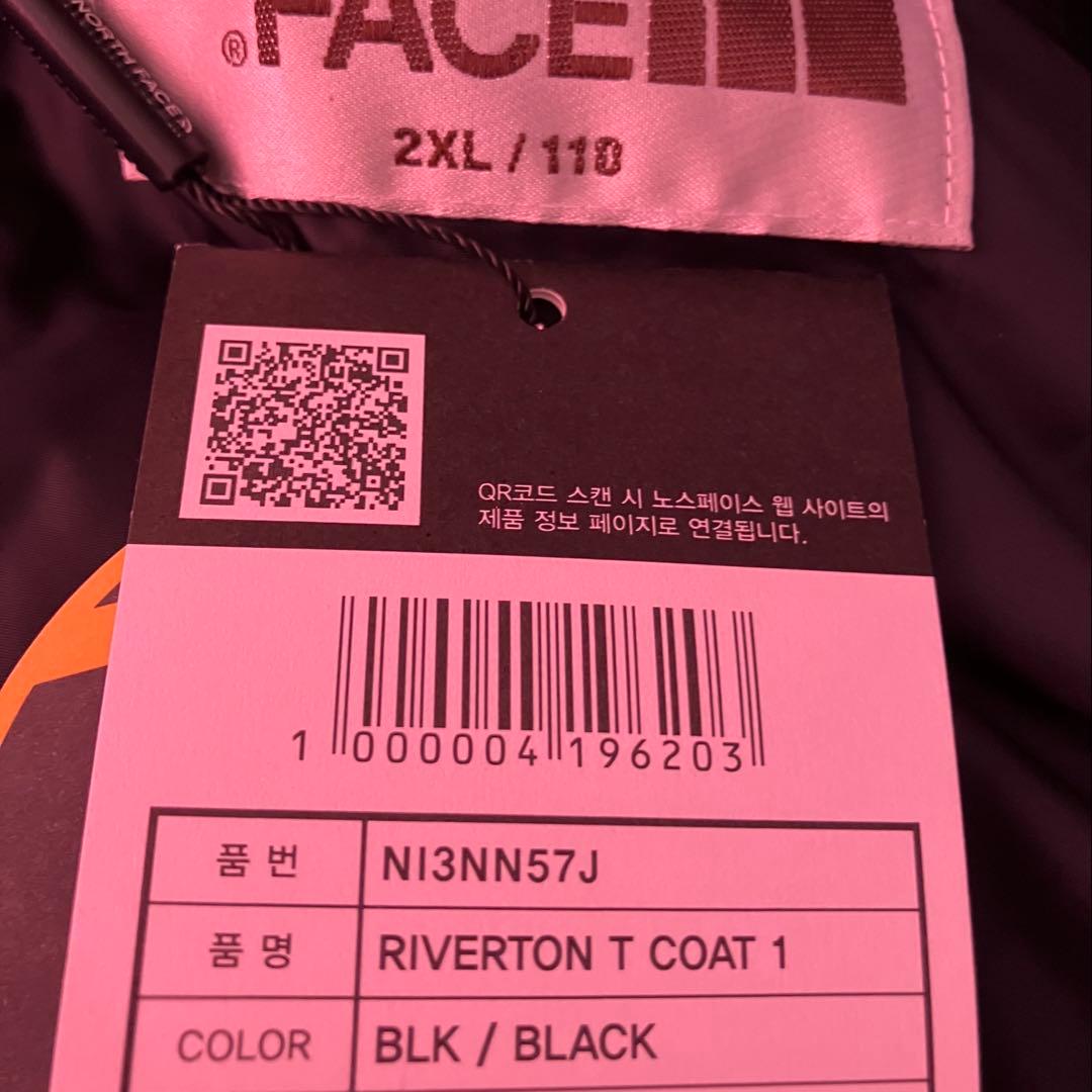 新品未使用　韓国正規品　ノースフェイス TON COAT ブラック