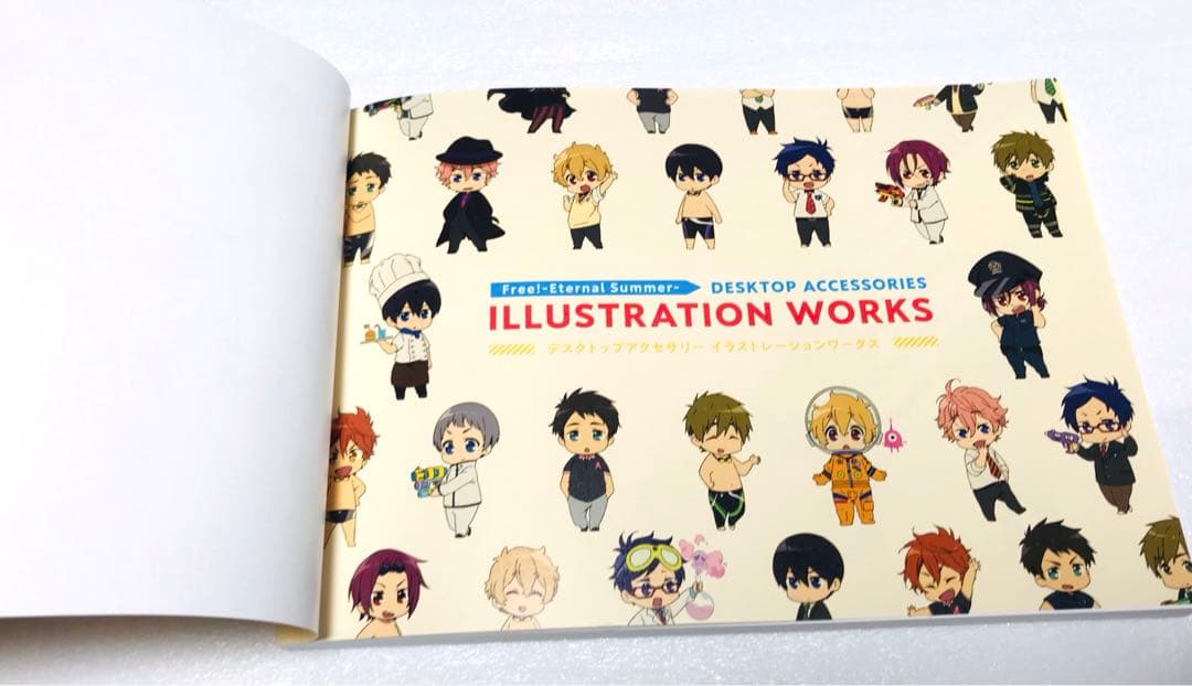 Free!ES デスクトップアクセサリーイラスト冊子本 七瀬遙 松岡凛 鴫野貴澄