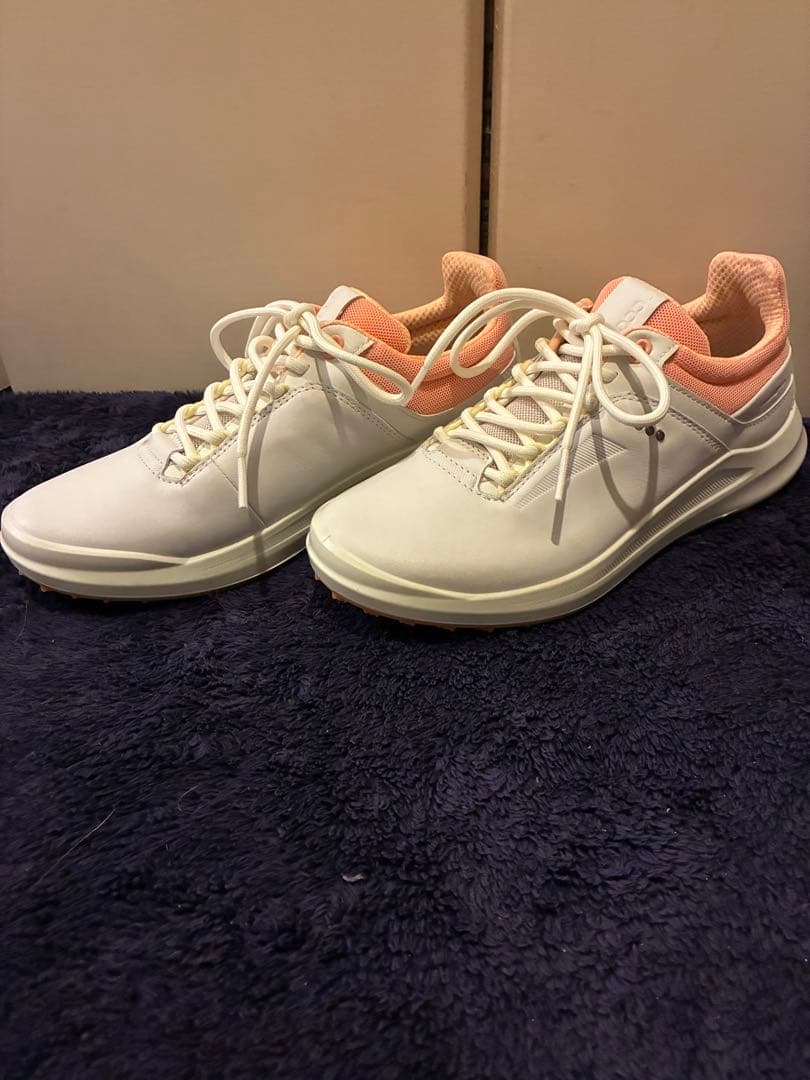 美品ecco ゴルフシューズ シロ 白 22.5 NEW BALANCE