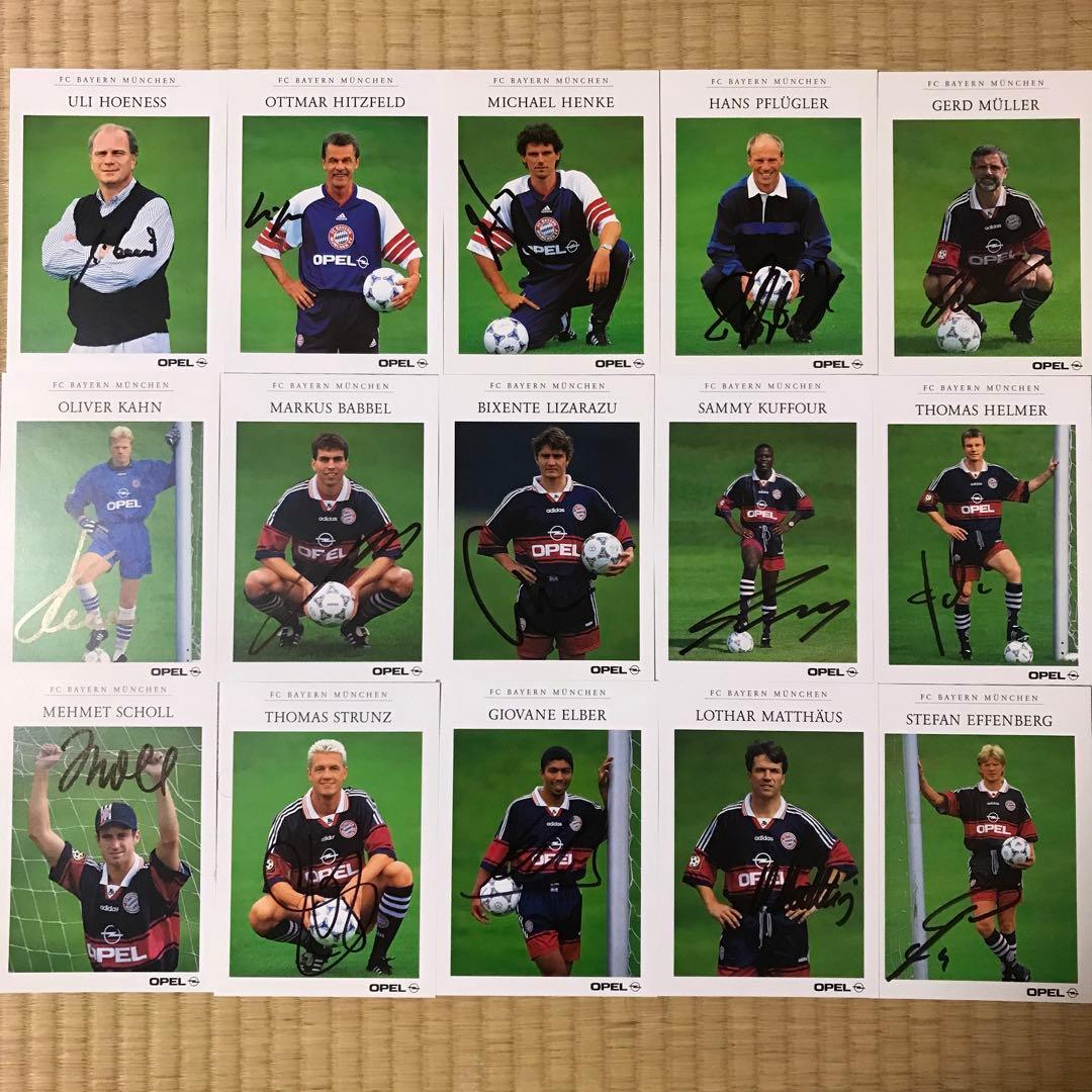 バイエルン 1998/99 直筆サイン入りクラブカード 29枚！ オートグラフ