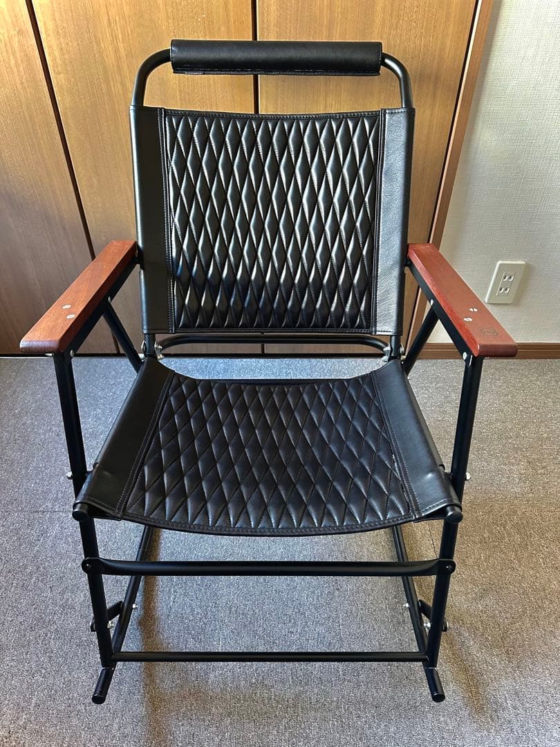 BACKDROP LEATHERSロッキングチェア ブラックフレーム