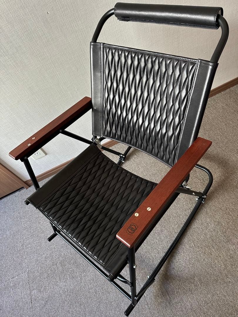 BACKDROP LEATHERSロッキングチェア ブラックフレーム